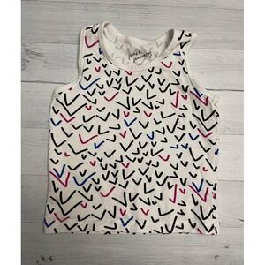 June & January toddler girls white black pink tank top 2T